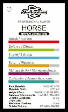 RAQUETE BEACH TENNIS MBT HORSE - Overskin