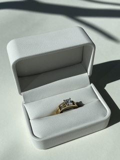 ANILLO DE COMPROMISO Y MATRIMONIAL 14kt