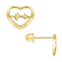 Broquel corazon 10 kt