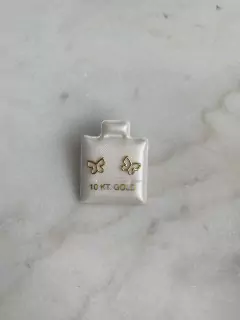 BROQUEL MARIPOSA ORO 10KT en internet