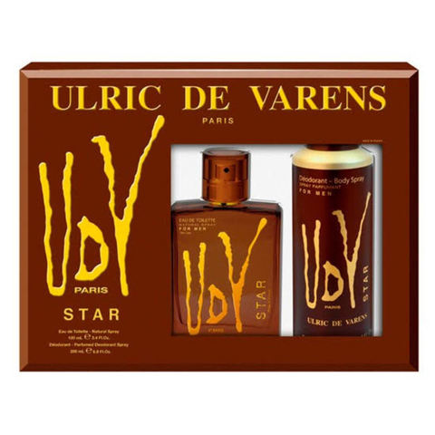 Kit Coffret UDV Star Eau de Toilette 100ml + Desodorante Spray 150ml - Kit Coffret Ulric De Varens