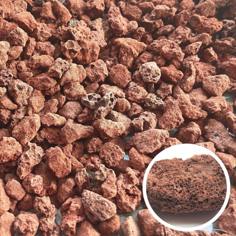 LAVA ROCK GROSSO 25 LITROS (5-8mm) VERMELHO - comprar online