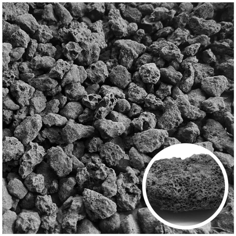 LAVA ROCK FINO 25 LITROS (2-4mm) PRETO - comprar online