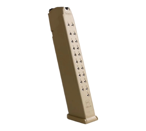CARGADOR GLOCK EXTENDIDO 9MM 24rd COYOTE