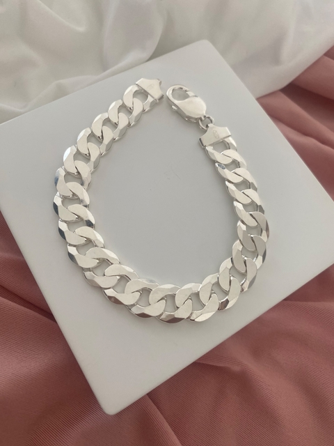 pulseira grumet 12mm escama de peixe grossa