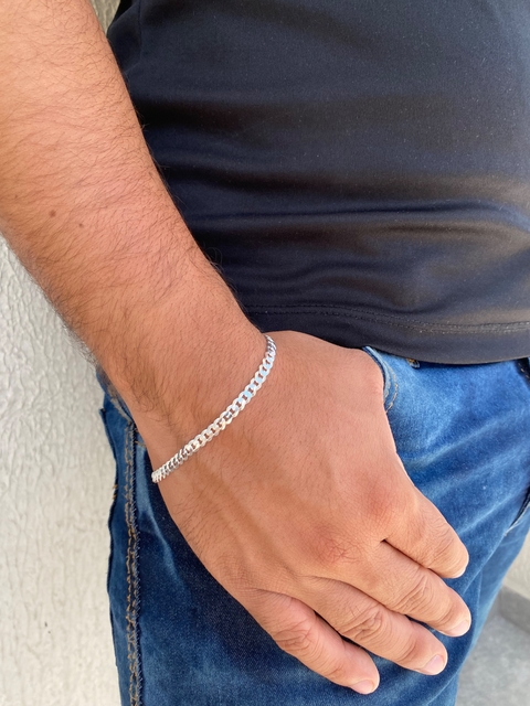 Pulseira grumet 5mm escama de peixe