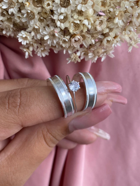 Aliança de namoro recartilhada Lotus 5mm (LEIA A DESCRIÇÃO).