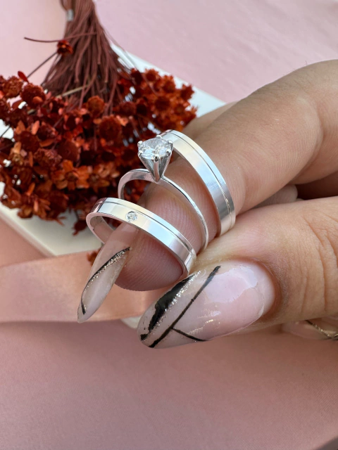 Aliança de namoro Akira 3mm (LEIA A DESCRIÇÃO)