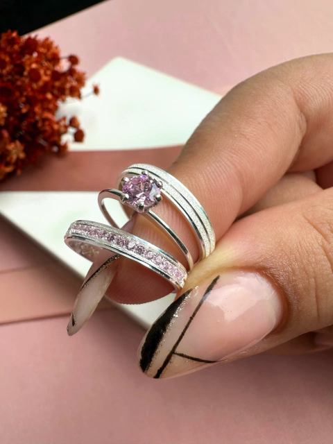 Aliança de namoro Queen Rosa 3mm (LEIA A DESCRIÇÃO) - comprar online