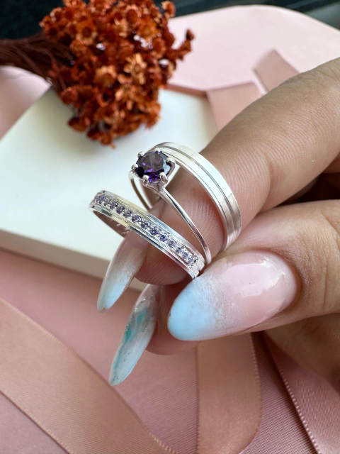 Aliança de namoro King Purple 3mm (LEIA A DESCRIÇÃO) - comprar online