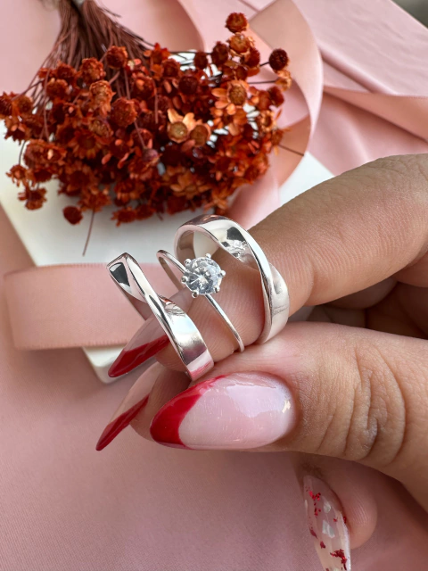 Aliança de namoro Francesa 4mm (LEIA A DESCRIÇÃO)