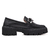 Mocassim Tratorado Corrente Grafite Sintético Preto - comprar online