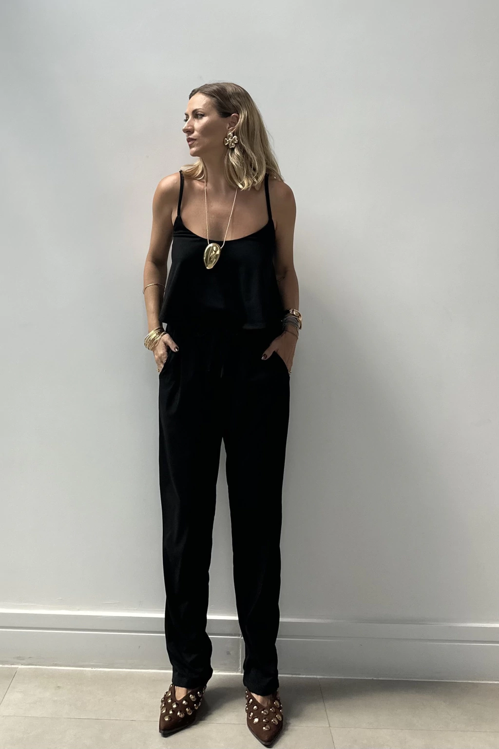 Calça Suede Preta