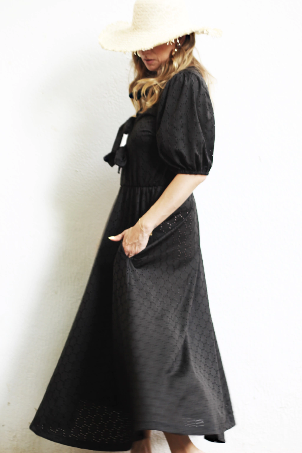 Vestido Amarração Lesie Preto