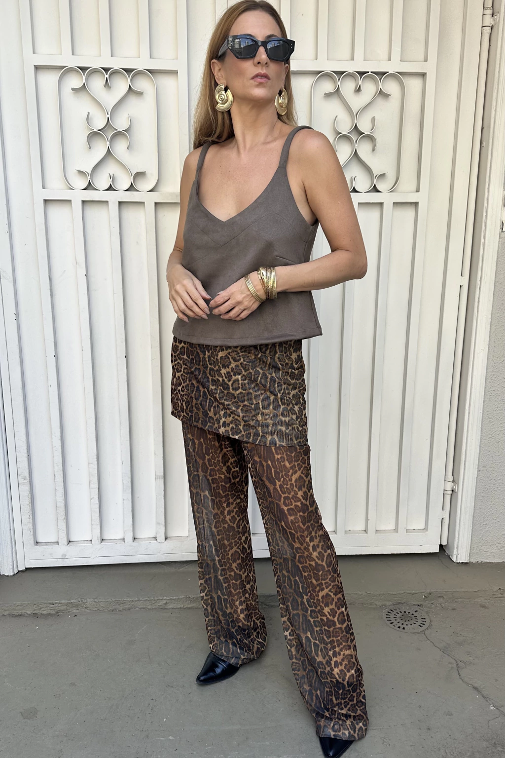 Calça tule onça
