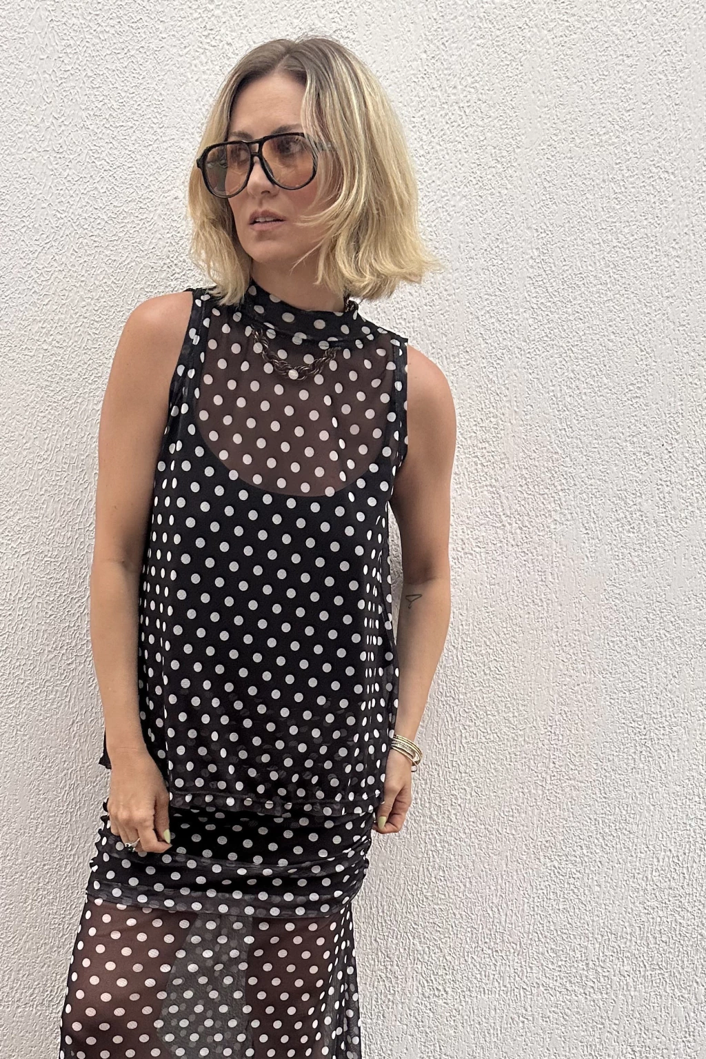 Regata Tule Gola Alta Póa Preto