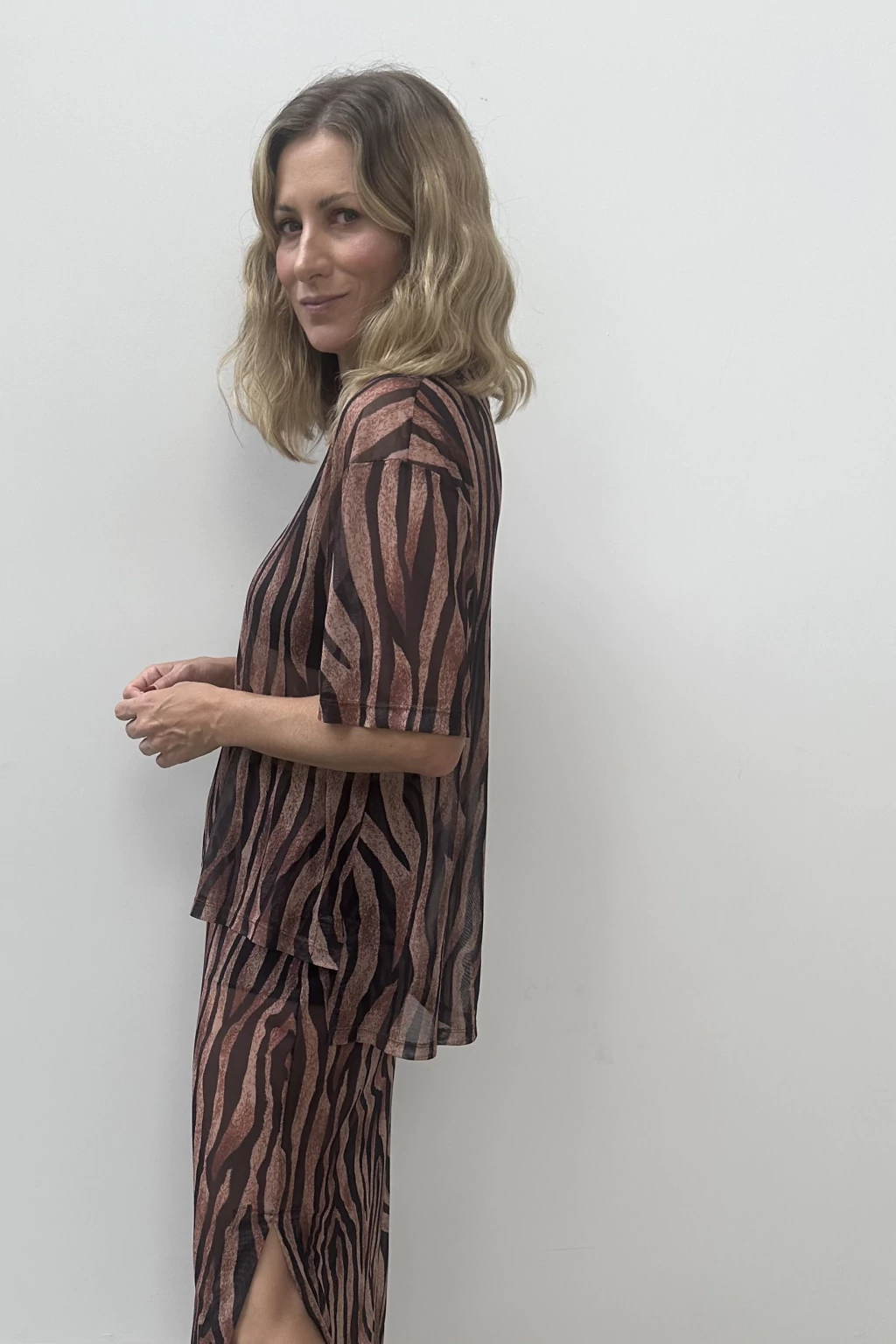 Camiseta Tule estampa Zebra