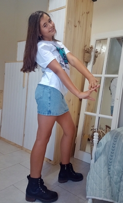 Short pollera | Jean - comprar online