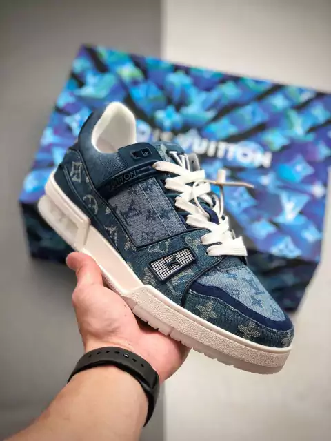 Louis Vuitton Trainer Denim Monograma