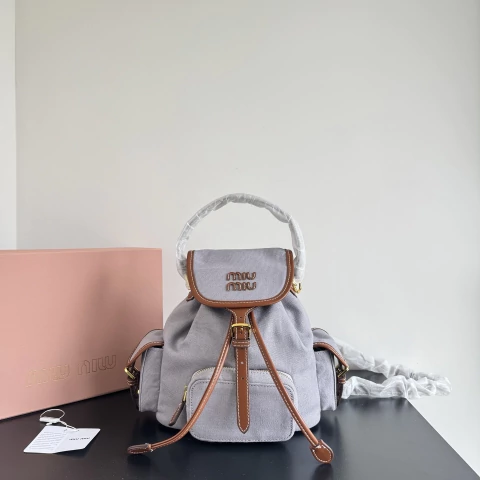Imagem do Mochila Miu Miu - Canvas and leather