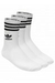 KIT DE MEIA ADIDAS CANO MEDIO 3 PARES - BRANCO - Nobre Sneakers 