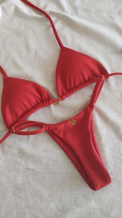 BIQUÍNI FITA ANARRUGA RED (Top M + Calcinha P)