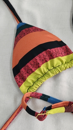 BIQUÍNI FITA ESTAMPADO LISTRAS - A MAR SUN BEACH