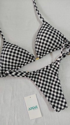 BIQUÍNI ESTAMPADO XADREZ PRETO na internet