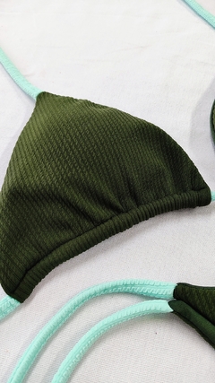 BIQUÍNI LACINHO ANARRUGA MUSGO + VERDE ÁGUA - loja online