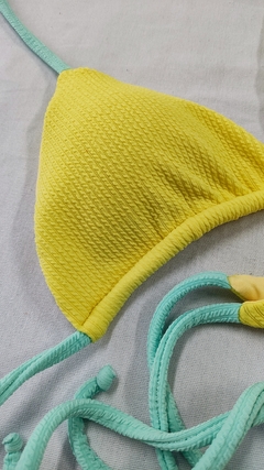 BIQUÍNI LACINHO ANARRUGA AMARELO +VERDE ÁGUA - loja online