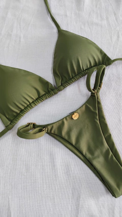 BIQUÍNI LISO FITA VERDE MILITAR - loja online