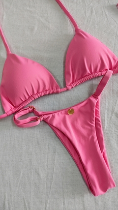 BIQUÍNI LISO FITA ROSA CHICLETE - comprar online