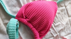 BIQUÍNI FITA ANARRUGA DUO ROSA NEON+TIFFANY - A MAR SUN BEACH