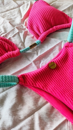 BIQUÍNI FITA ANARRUGA DUO ROSA NEON+TIFFANY na internet