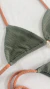 BIQUÍNI LACINHO CARMEL VERDE OLIVIA + CONHAQUE - comprar online