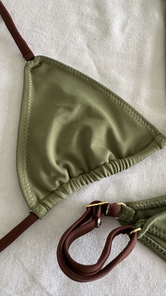 BIQUÍNI FITA ZIGLISO MILITAR+MARROM - A MAR SUN BEACH