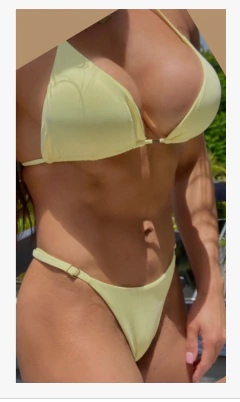 BIQUÍNI LISO UP AMARELO SUN - loja online