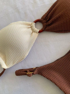 BIQUÍNI FITA CARMEL MARROM + OFF C/ TOP TROPICAL na internet