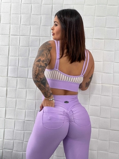 Conjunto Top e Legging Empina Bumbum Wonder Lilás na internet
