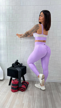 Legging Empina Bumbum Wonder Lilás com Bolsinho - loja online