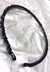 COLAR CHOKER/TIARA CABELO RIGIDO EM CROCHÊ FIO METAL, VIDRILHOS TCHECOS PRETOS, COM PONTEIRA GOTA CRISTAIS. - comprar online
