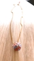 Colar corrente folheada ouro 80cm +extensor, pingente bola em crochê cristais swarovski azul, rosa e caramelo, 2cm. na internet