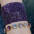 Pulseira riviera com cristais lapidados, banhado a ouro, fecho regulável - comprar online