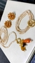 Colar/Choker/Pulseira três voltas em cristais nude perolado, fecho T folheado, passar a medida do pulso e pescoço pelo whatsapp do site. - comprar online
