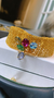 BRACELETE CROCHÊ CRISTAIS CENTRAL SEIS CORES FECHO MAGNÉTICO. - comprar online