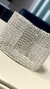 Bracelete em crochê, 4cm largura, fio metal prata, renda fechada fio duplo, fecho magnético. - comprar online