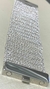 Bracelete em crochê, 4cm largura, fio metal prata, renda fechada fio duplo, fecho magnético. - Silvia Ferraz Crochet Luxo