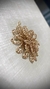 Pingente Flor de Lótus, em crochê fio metal cobre, 5cm x 5cm. - comprar online