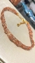 Conjunto choker 1cm largura 30cm compr + extensor, bracelete 5cm largura fecho magnético, em crochê renda sereia no fio metal fendi. na internet