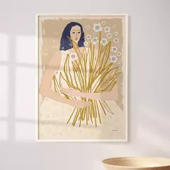 * MUJER Y SUS FLORES